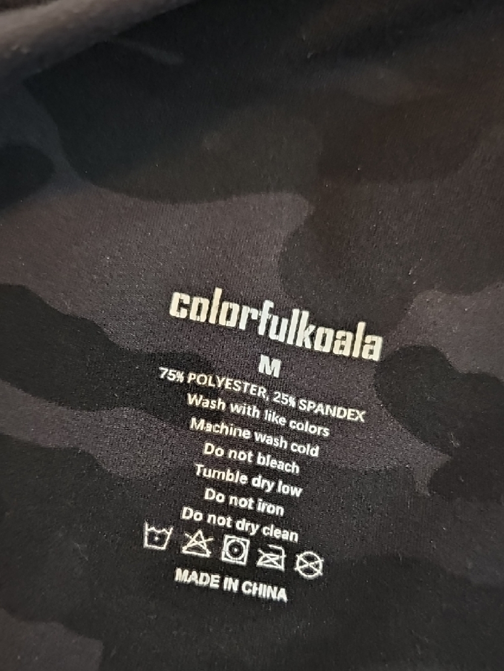 Colorfulkoala Camouflage High Rise Pocket Leggings 25" Womens Medium - Picture 9 of 9